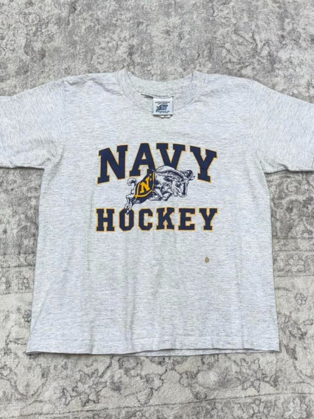 Vintage Navy Hockey Tee Naval Academy